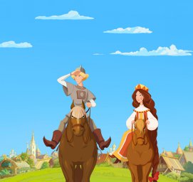 Кадры из мультфильма Три богатыря и Наследница престола