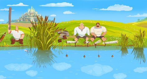 Кадры из мультфильма Три богатыря и Наследница престола