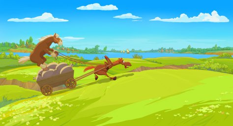 Кадры из мультфильма Три богатыря и Наследница престола
